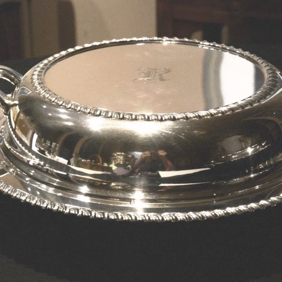 Silverplate Covered Round Serving Dish